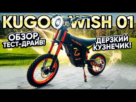 Видео: Электропитбайк Kugoo Wish 01 - обзор, тест-драйв, замер максималки, разбор.