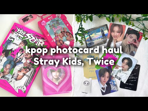 Видео: мини-распаковка фотокарт twice, stray kids - Headliner (+ аниме карты) 🍡 kpop photocard haul