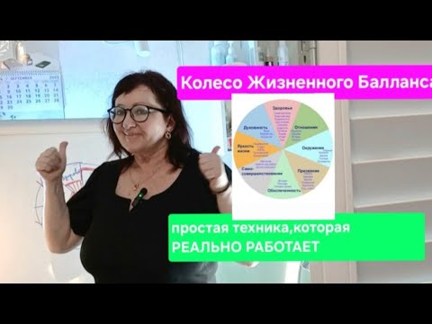 Видео: КОЛЕСО ЖИЗНЕННОГО БАЛЛАНСА. Техника,которая РЕАЛЬНО РАБОТАЕТ. КОУЧИНГ.#техники 