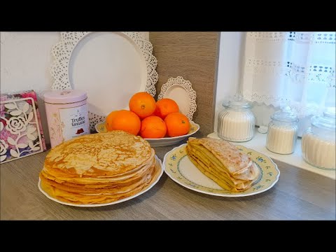 Видео: Блины с начинкой !Блины для начинки!Блины на 1кг муки!