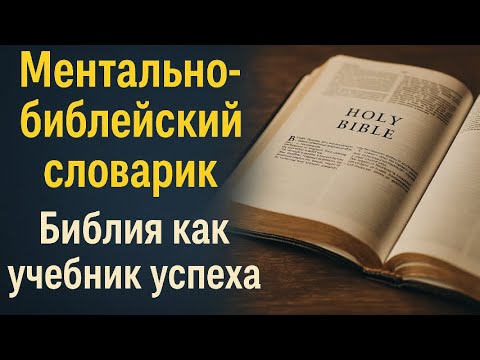 Видео: Ментально-библейский словарик: какие принципы успеха зашифрованы в Библии