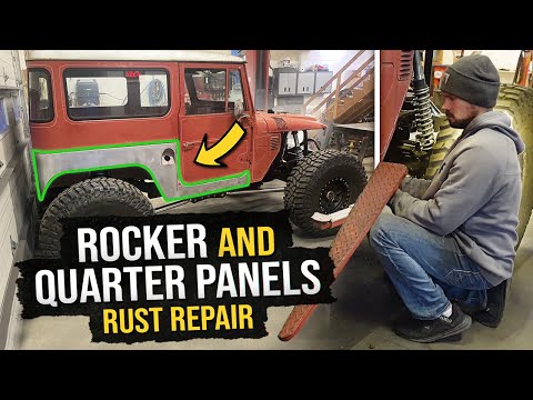 Видео: Восстановление кузова Land Cruiser FJ40!! (Устранение ржавчины)