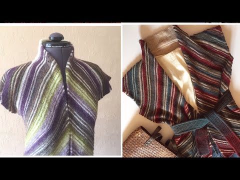 Видео: Диагональный кардиган. Нет предела совершенству