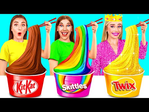 Видео: Бедная vs Богатая vs Ультра богатая еда Челлендж от GoFun Challenge