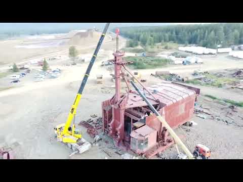 Видео: монтаж шагающего экскаватора
