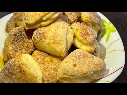 Видео: Творожное печенье, идеальный рецепт! Очень вкусное творожное печенье, творожные ушки.@Gusarihadoma