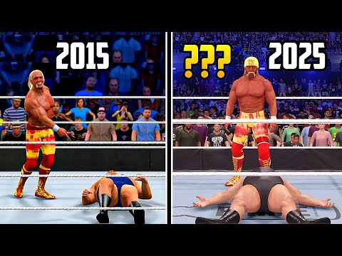 Видео: ДА... Эти анимации отличаются друг от друга на 10 лет! (WWE 2K15 против WWE 2K25)