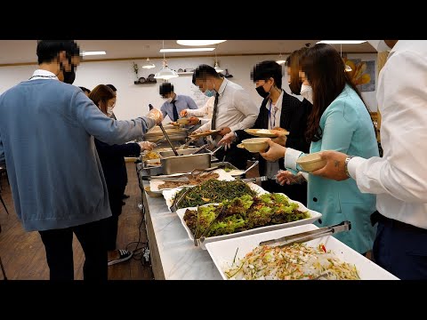 Видео: Корейский буфет с дешевым и большим количеством еды