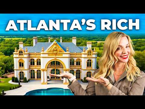Видео: Где живут сверхбогатые люди в пригородах Атланты!?
