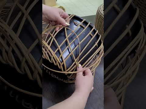 Видео: 2 часть прямое кашпо из ротанга МК