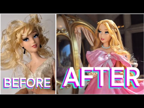 Видео: Моя ПЕРВАЯ лимитированная версия Disney Reroot: 17-дюймовая кукла Золушка с ЭКСТРЕМАЛЬНОЙ сменой ...