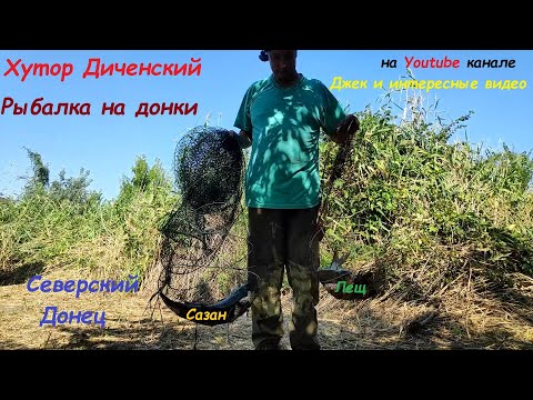 Видео: Рыбалка на донки. Северский Донец. Сазан. Лещ. Хутор Диченский.