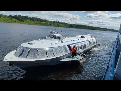 Видео: СПК "МЕТЕОР" - Весело отрыгивает воду! "Метеор" - теплоход с классическим выхлопом.