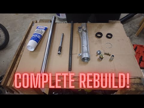 Видео: Как перебрать переднюю вилку на Honda CRF/XR70