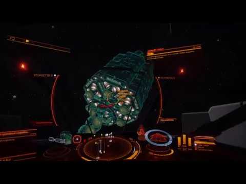 Видео: Elite Dangerous Турели на гигантском корабле