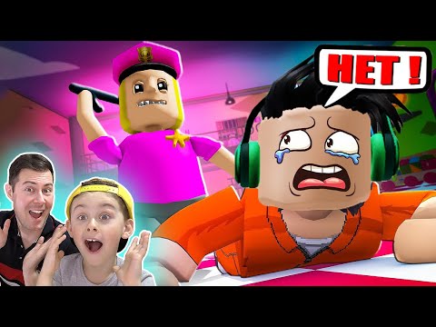 Видео: ПОЛИЦЕЙСКИЙ ДЕВУШКА ОХОТИТСЯ НА НАС | ПОБЕГ ИЗ СТРАШНОЙ ТЮРЬМЫ В ROBLOX !