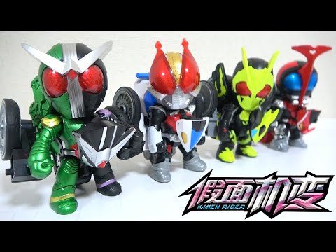 Видео: Выпущенный в Китае Kamen Rider сочетается с мотоциклом! ? Кабуто, Ден-О, W, Ноль Один