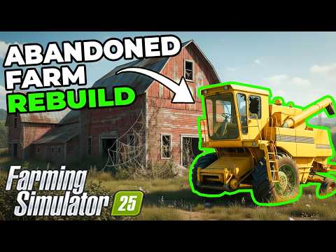 Видео: Я провёл 365 ДНЕЙ, выживая на ЗАБРОШЕННОЙ ФЕРМЕ, имея 0 долларов! - Farming Simulator 25