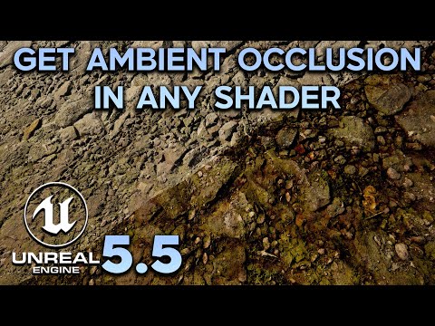 Видео: Поддельное Ambient Occlusion в Unreal Engine 5 — добавьте текстуру AO в любой шейдер!