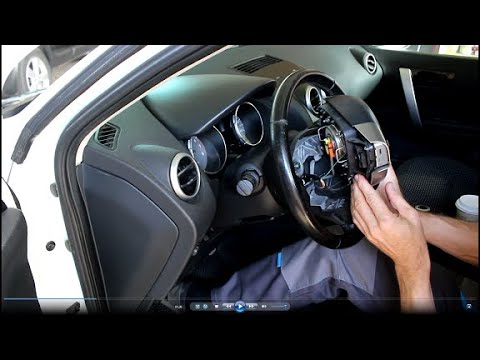 Видео: Замена шлейфа подрулевого на Nissan Qashqai 2,0 4WD Ниссан Кашкай 2009 #авторемонт