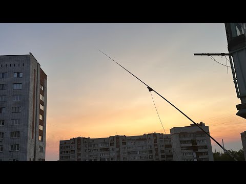Видео: Доработка антенны диполь на 27 МГц. Балконный вариант.