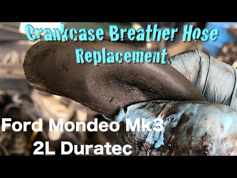 Видео: Замена шланга вентиляции картера, Ford Mondeo Mk3 2L Duratec