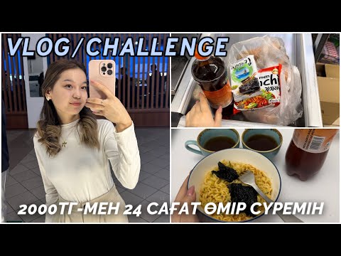 Видео: VLOG/CHALLENGE: 2000тг өмір сүремін🫣/Универ влог/ Алия Мерей