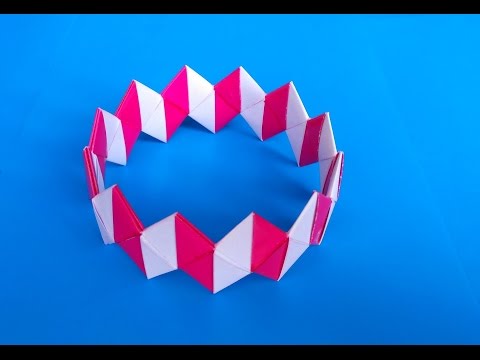 Видео: Браслет оригами, Bracelet origami.