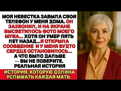 Видео: У невестки зазвонил телефон и на экране я увидела фотографию моего мужа…Хотя он умер много лет назад