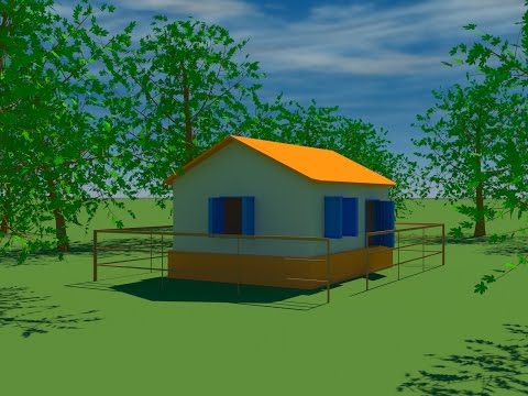 Видео: 3Ds Max. Как быстро создать стены, окна и двери. Объект AEC Wall.