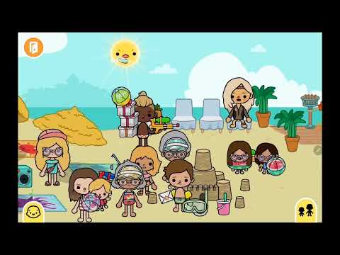 Видео: Toca boca. Ева и её семья. || 4 сезон 17 серия ||~♡ Тока бока домик(1,2) и пляж ♡~