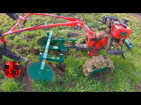 Видео: Мотоблок работает с плоскорезом захват 40см ♻️