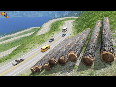 Видео: ПУНКТ НАЗНАЧЕНИЯ! БРЁВНА ВЫКАТИЛИСЬ НА ПРОЕЗЖУЮ ЧАСТЬ | BeamNG.drive