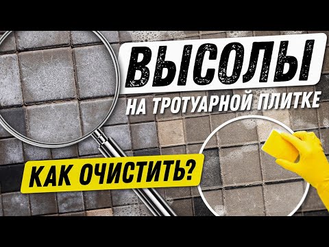 Видео: Высолы на тротуарной плитке. Причины, чем убрать, средства для чистки