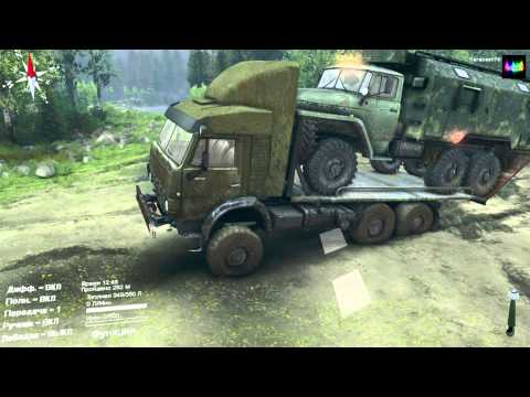 Видео: Spintires - обзор мода КамаЗ (И опять он ЗАЛАГАЛ)