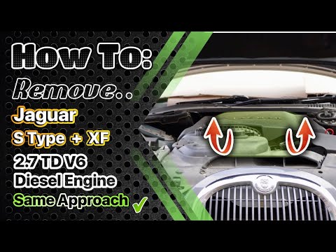 Видео: Снятие дизельного двигателя 2.7 TD V6 с Jaguar S-Type (тот же подход для Jaguar XF)