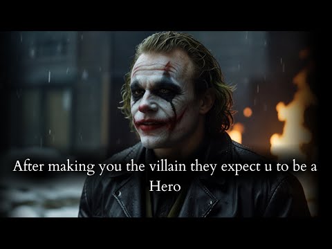 Видео: Они сделали тебя злодеем, и теперь ждут от тебя милосердия. Речь Джокера.