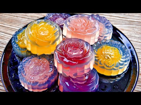 Видео: Лунный пирог с кристаллами QQ ❤ (QQ Crystal Jelly Mooncake Recipe)