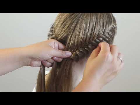 Видео: Красивая прическа для девочек / две косички колосок / #прическа на длинные волосы