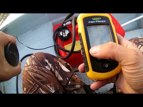 Видео: Эхолот lucky FF1108-1. Троллинг на реке Дон, село Николаевка.