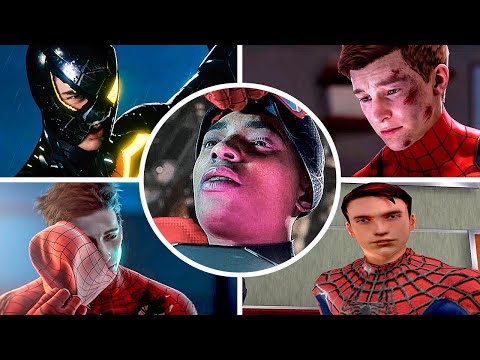 Видео: Эволюция Питера Паркера, снимающего маску в играх о Человеке-пауке