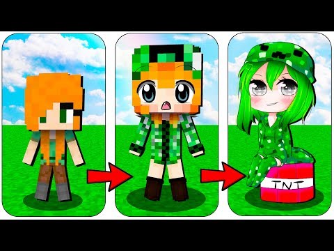 Видео: МАЙНКРАФТ ЭВОЛЮЦИЯ: ДЕВУШКА КРИПЕР ТРАНСФОРМАЦИЯ ! ловушка и троллинг майнкрафт