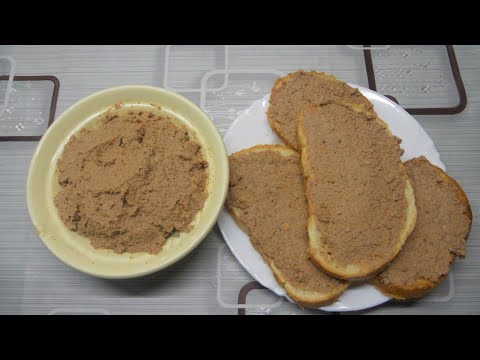 Видео: Как приготовить паштет из куриных потрошков. Рецепт паштета.