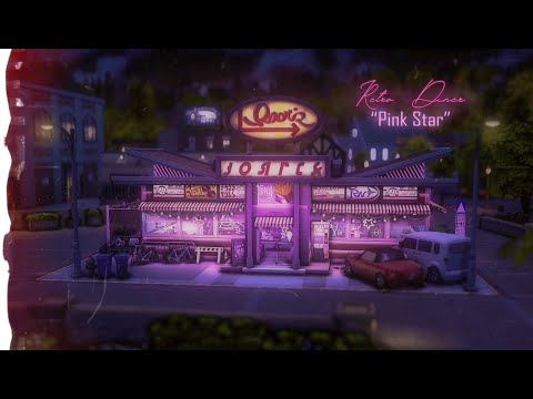 Видео: 🎶📼Ретро-закусочная "Пинк-Стар" | Строительство no cc sims 4