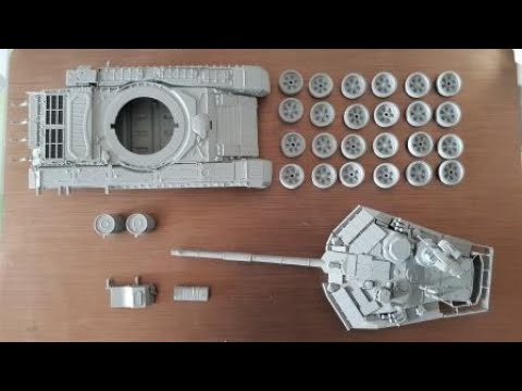 Видео: Т-90МС (Zvezda) 35 scale...шаг 1
