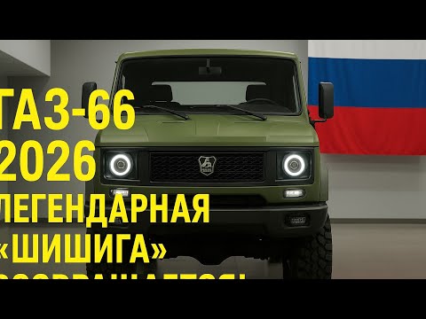 Видео: ГАЗ-66 2026 — легендарная «Шишига» возвращается!