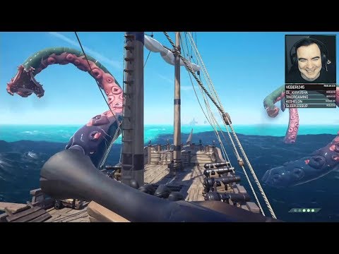 Видео: ОНИ ТАКИ ПОЙМАЛИ КРАКЕНА В SEA OF THIEVES ● Артур, Даша, Тема, Таня