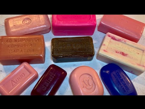 Видео: Asmr.Soap cutting.Satisfying video.Relaxing sound. Резка сухого мыла