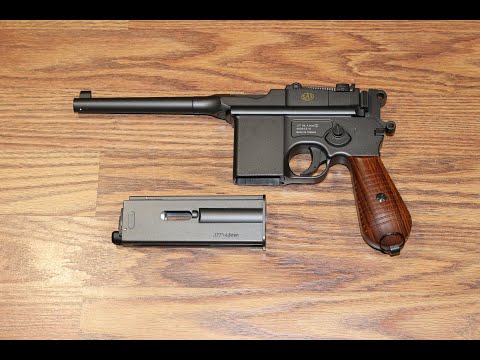 Видео: Обзор пневматического пистолета SAS Mauser M712 Schnellfeuer (KWC K712)