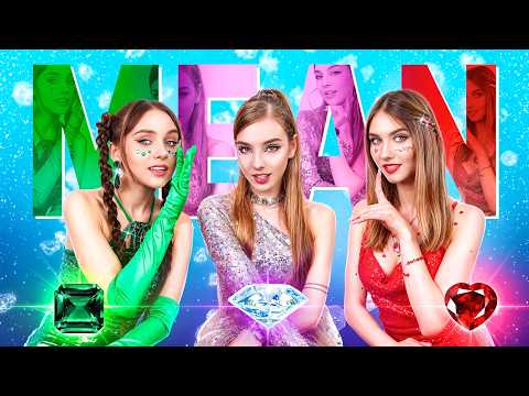 Видео: Изумруд, Рубин и Бриллиант Стали Mean Girls! Девушки Камни Против Подростков в Школе